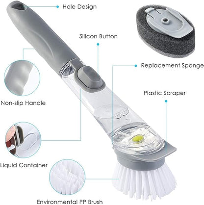 Automatic kitchen cleaning brush